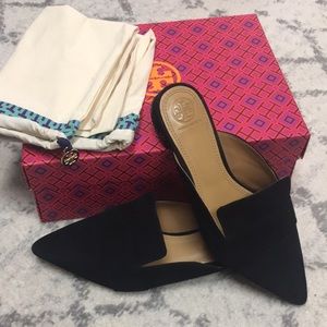 Rosalind 20MM Mule Lancaster Suede/Perfect Black